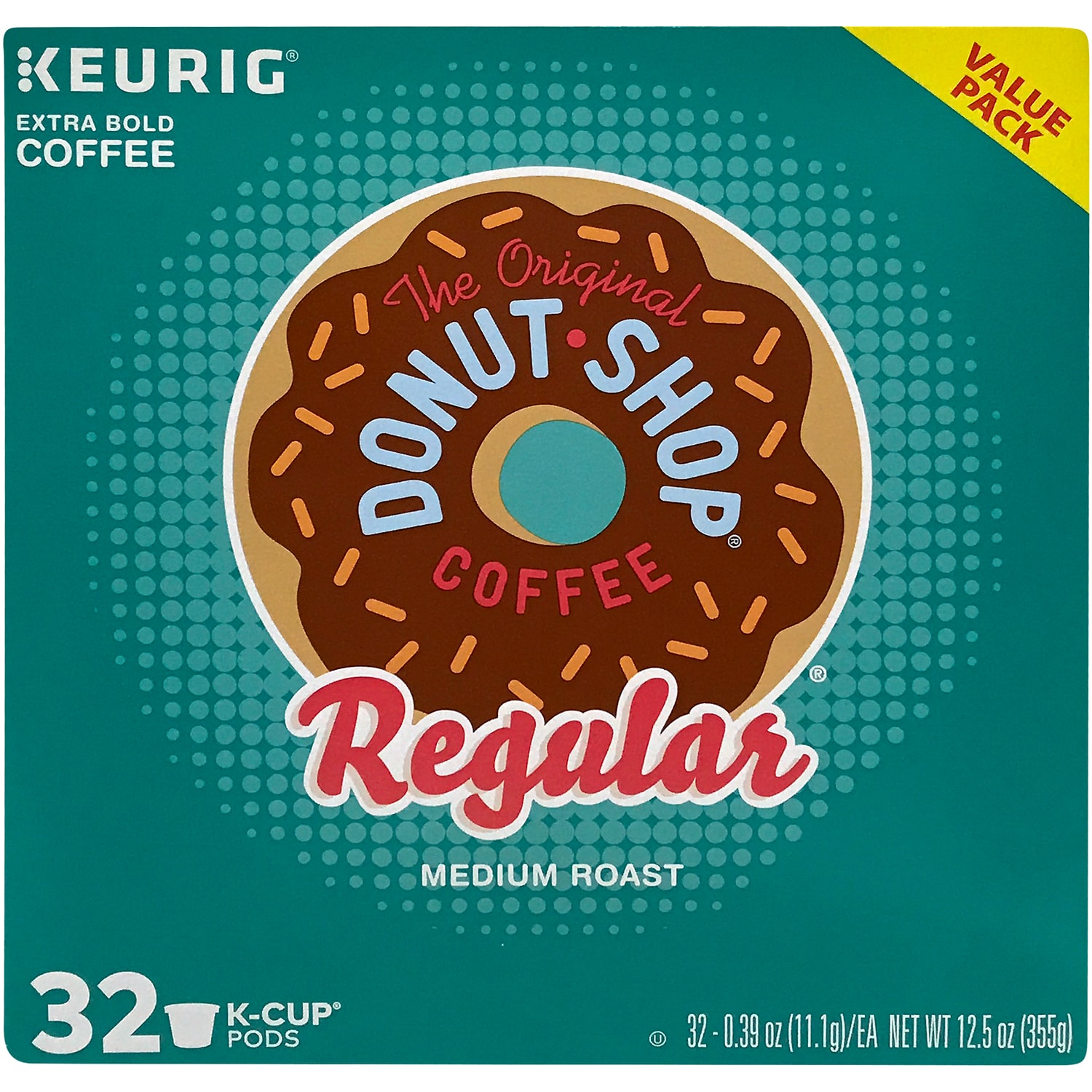 The Original Donut Shop Medium Roast Extra Bold Coffee, K-Cups
