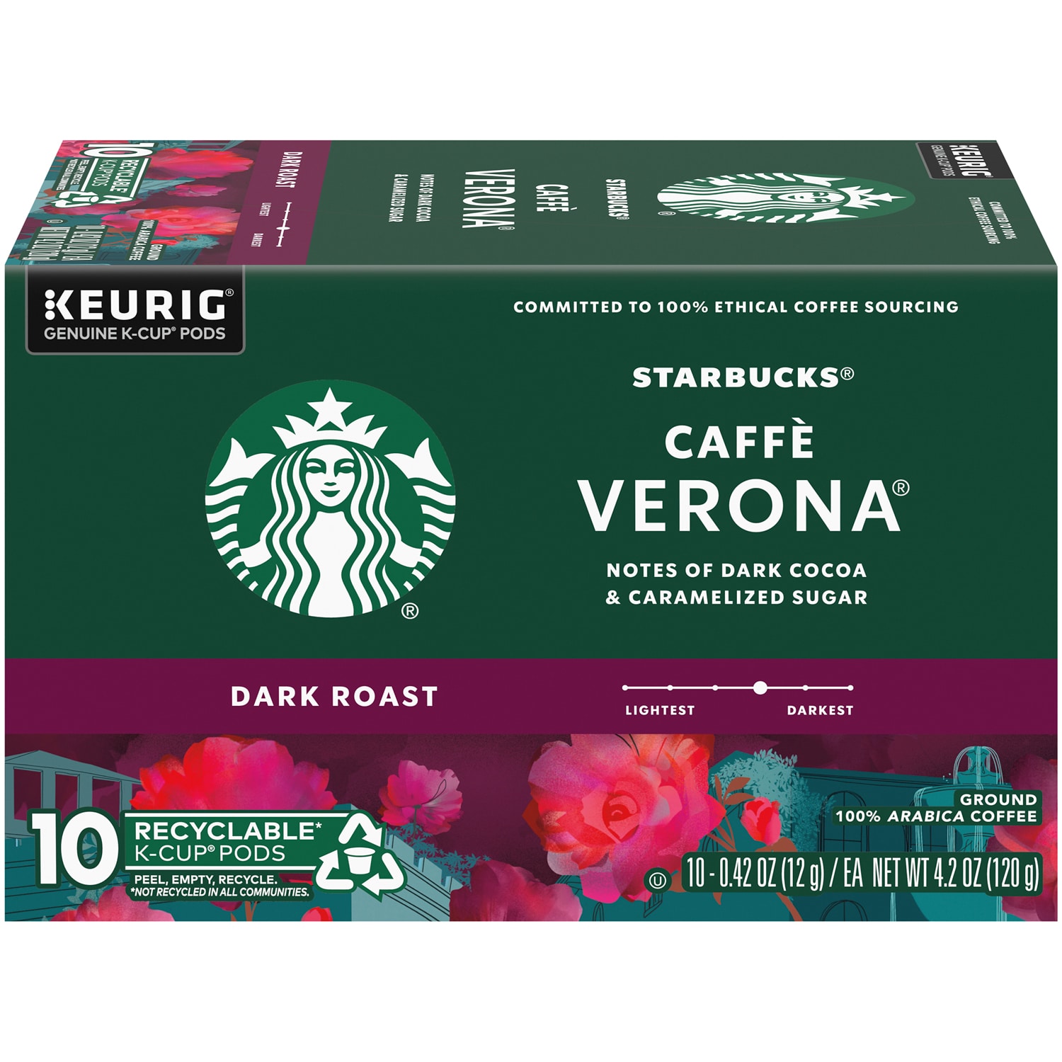 Starbucks Caffè Verona Dark Roast Coffee, K-Cups