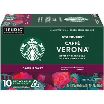 Starbucks Caffè Verona Dark Roast Coffee, K-Cups