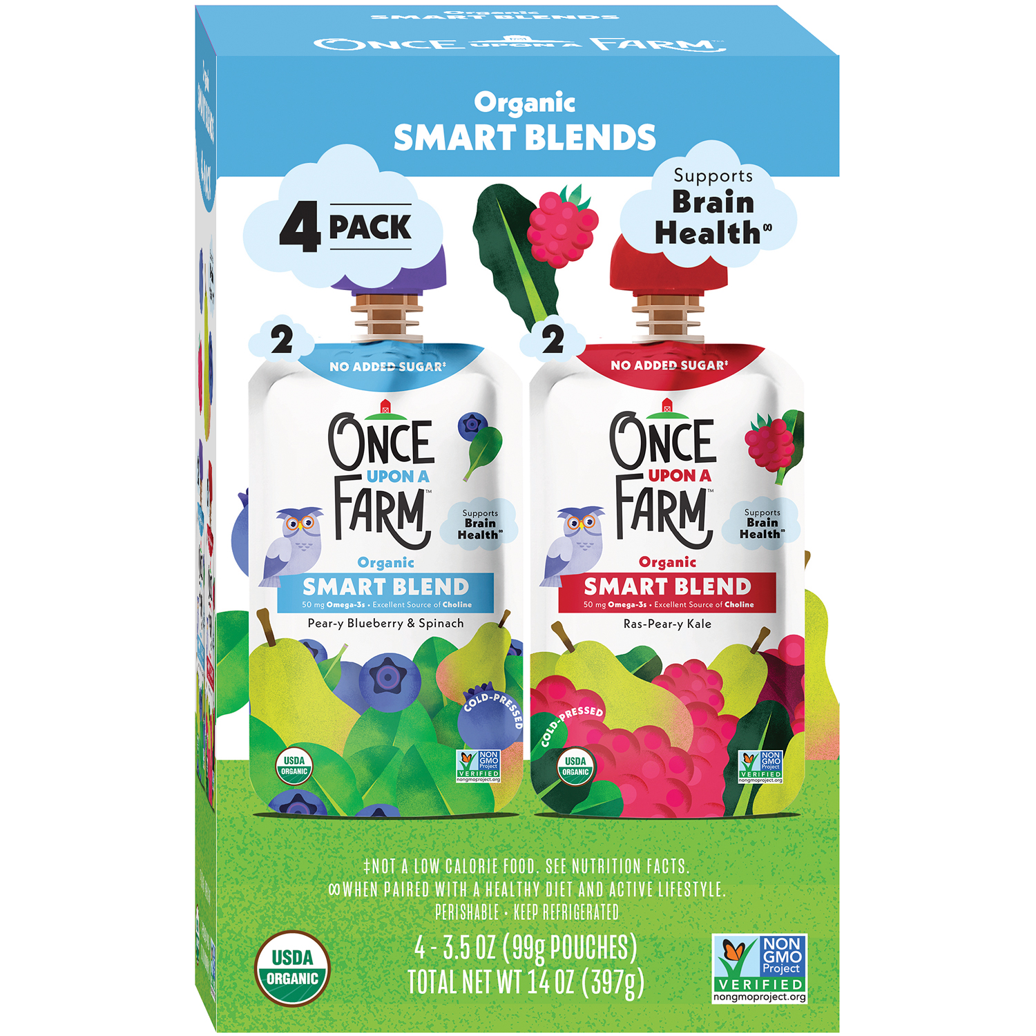 Once Upon a Farm Organic Smart Blend Variety Pack