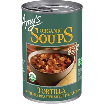 Amy's Organic Soup, Tortilla with Fire Roasted Sweet Potatoes