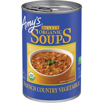 Amy's Organic Hearty Soup, French Country Vegetable