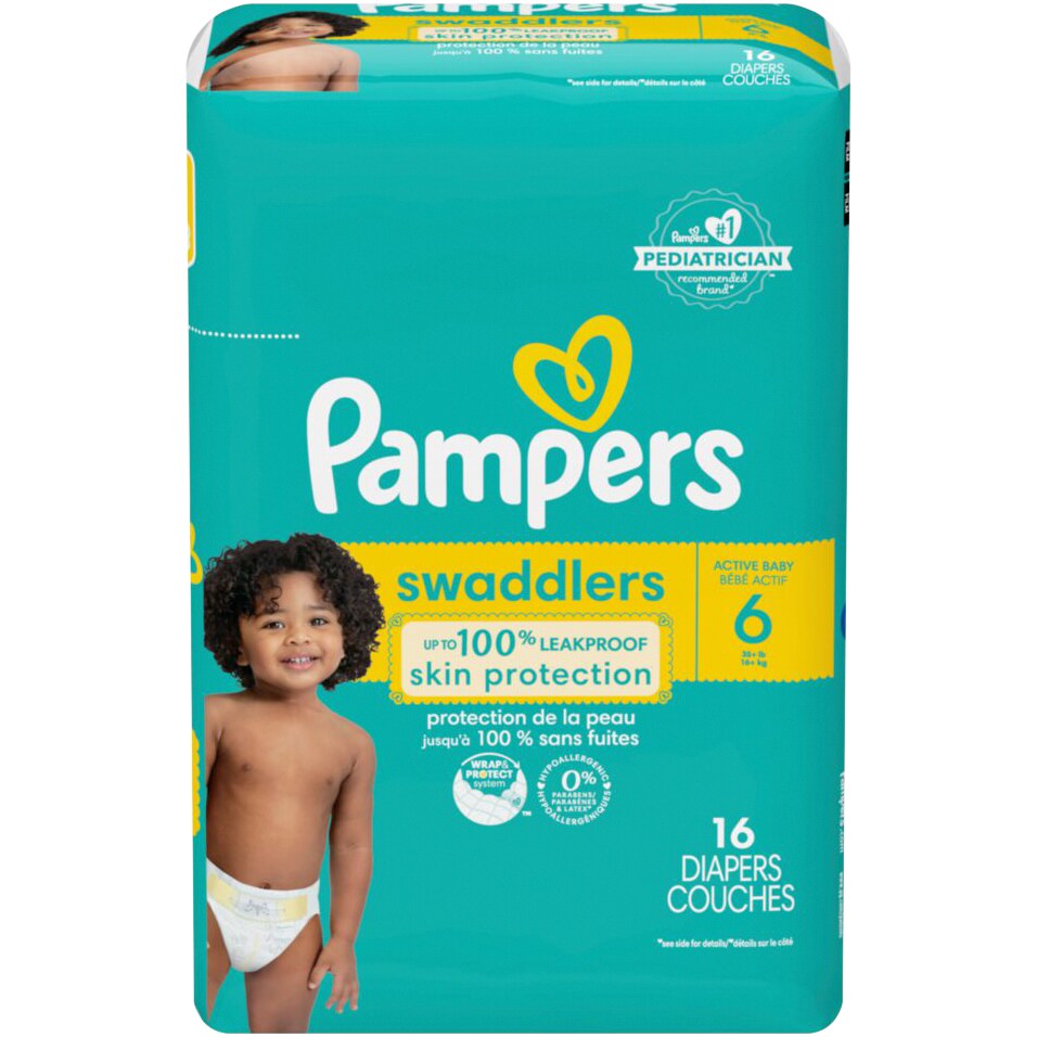 Pampers Swaddlers Diapers Size 6, 35+lb