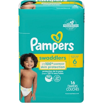 Pampers Swaddlers Diapers Size 6, 35+lb
