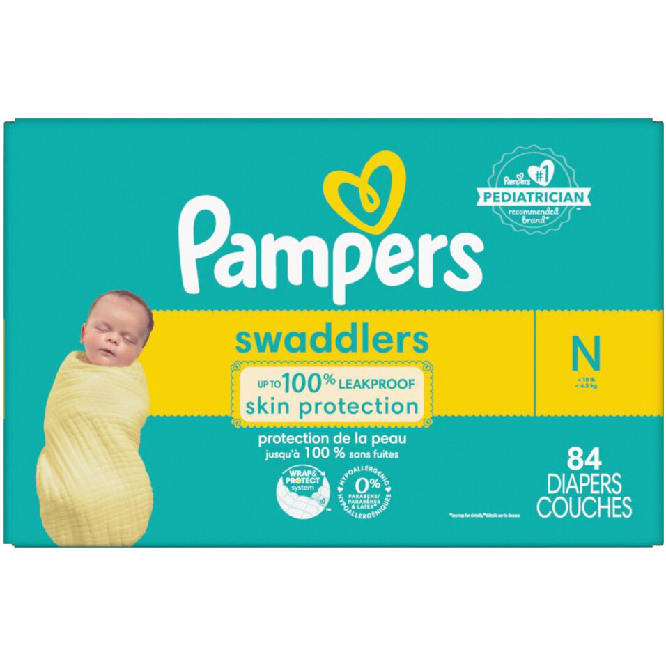 Pampers Swaddlers Diapers Newborn, Up to 10lb
