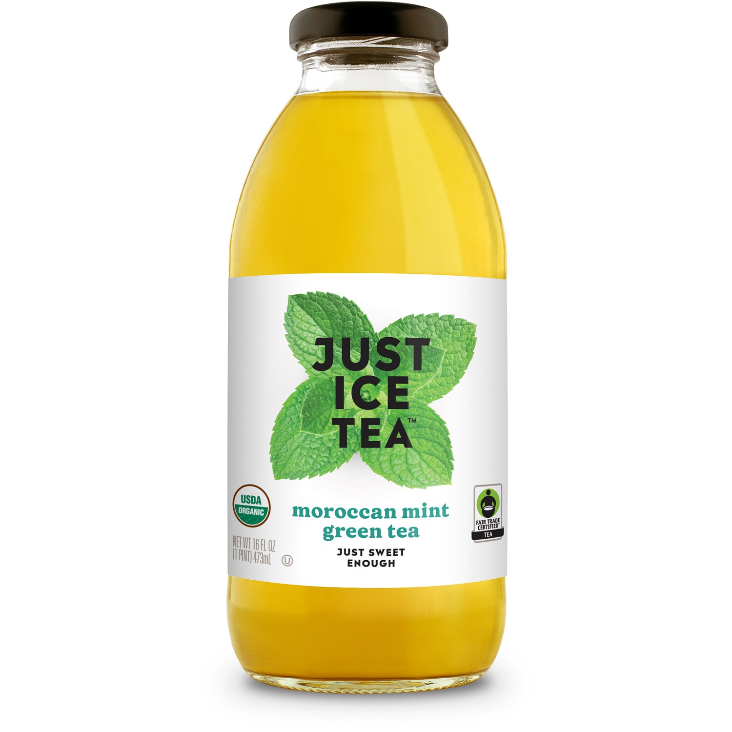 Just Ice Tea Moroccan Mint Green Tea, Glass Bottle