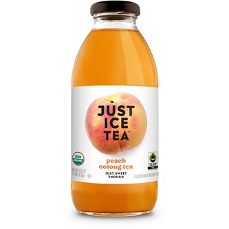 Just Ice Tea Peach Oolong Tea, Glass Bottle