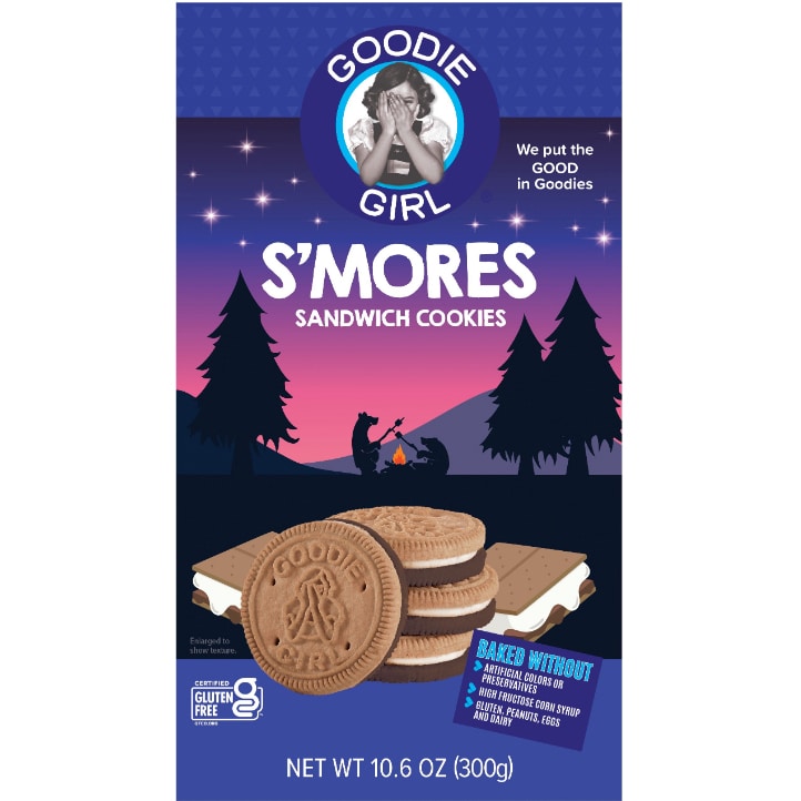 Goodie Girl Gluten Free Sandwich Cookies, S'mores