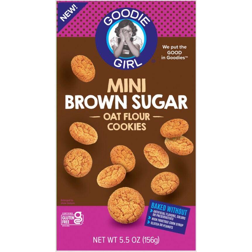 Goodie Girl Gluten Free Mini Oat Flour Cookies, Brown Sugar