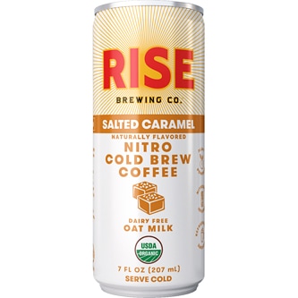 RISE Brewing Co. Nitro Cold Brew Coffee, Salted Caramel, Can