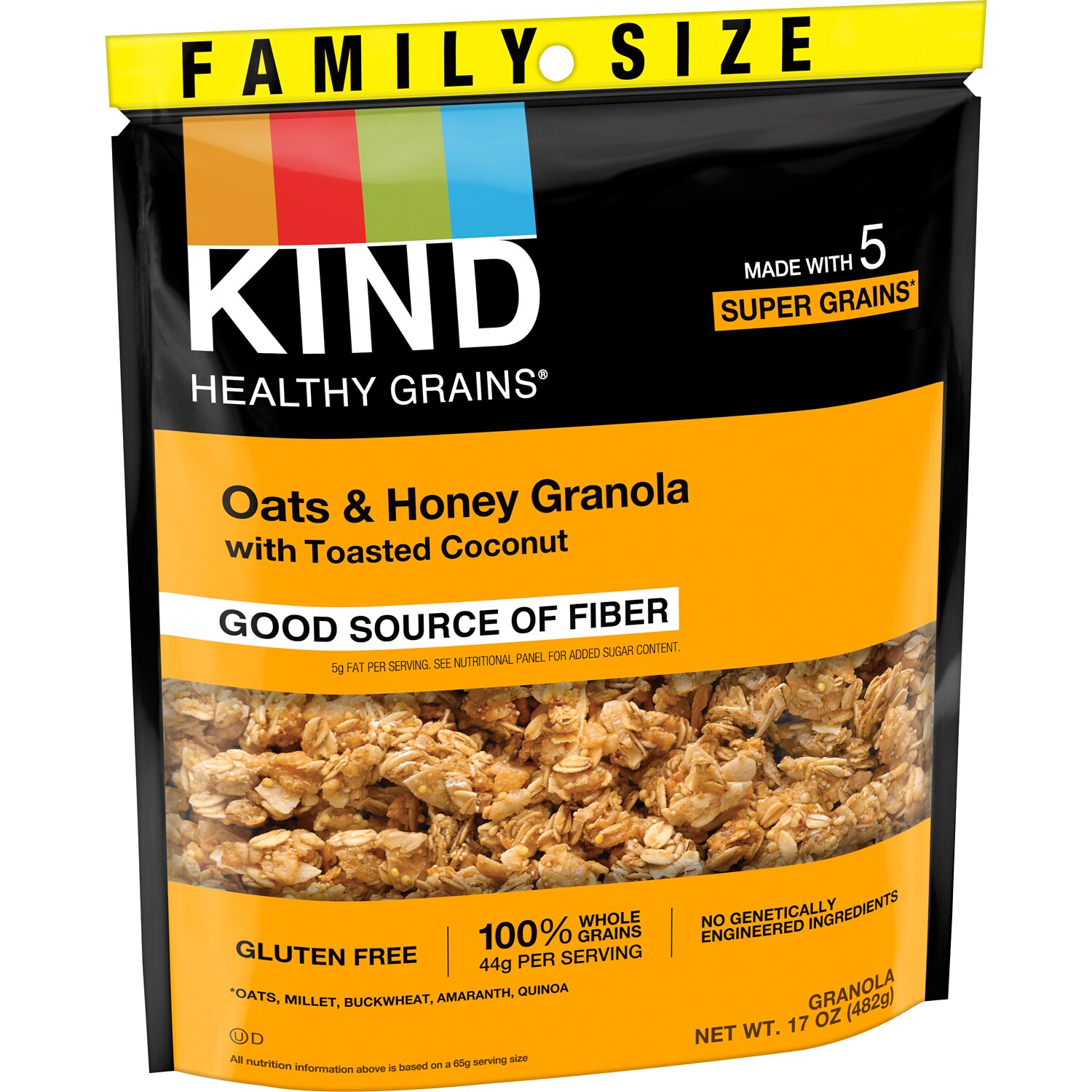 KIND Healthy Grains Granola, Oats & Honey with Toasted Coconut, Family Size