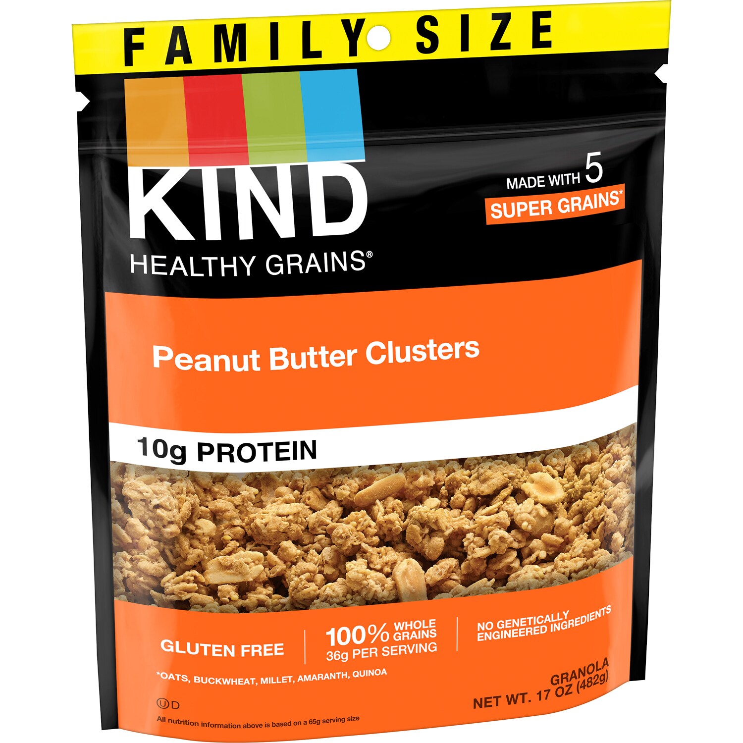 KIND Healthy Grains Granola Clusters, Peanut Butter, Family Size