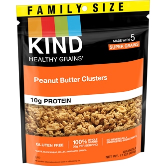 KIND Healthy Grains Granola Clusters, Peanut Butter, Family Size