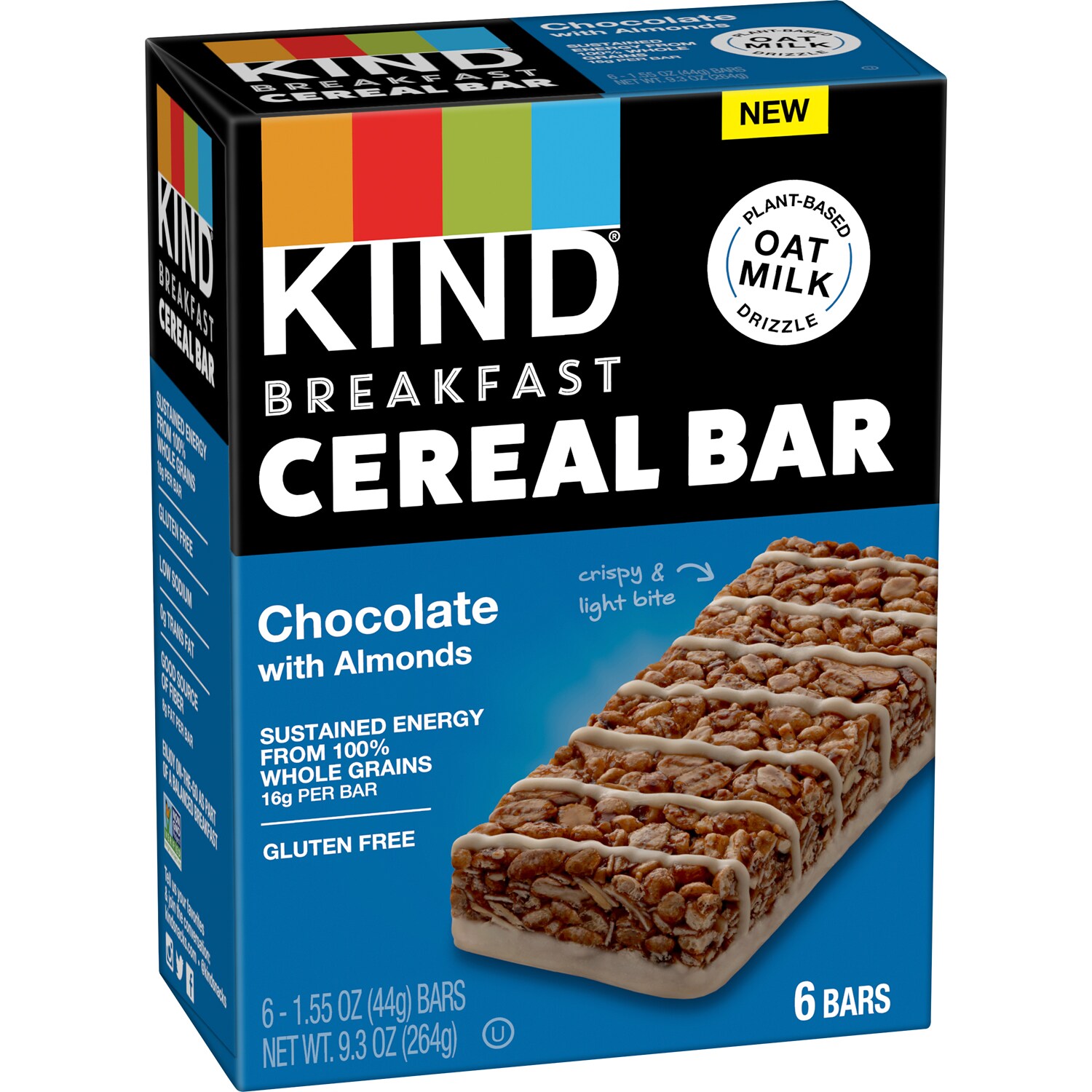 KIND Breakfast Cereal Bars, Chocolate with Almonds