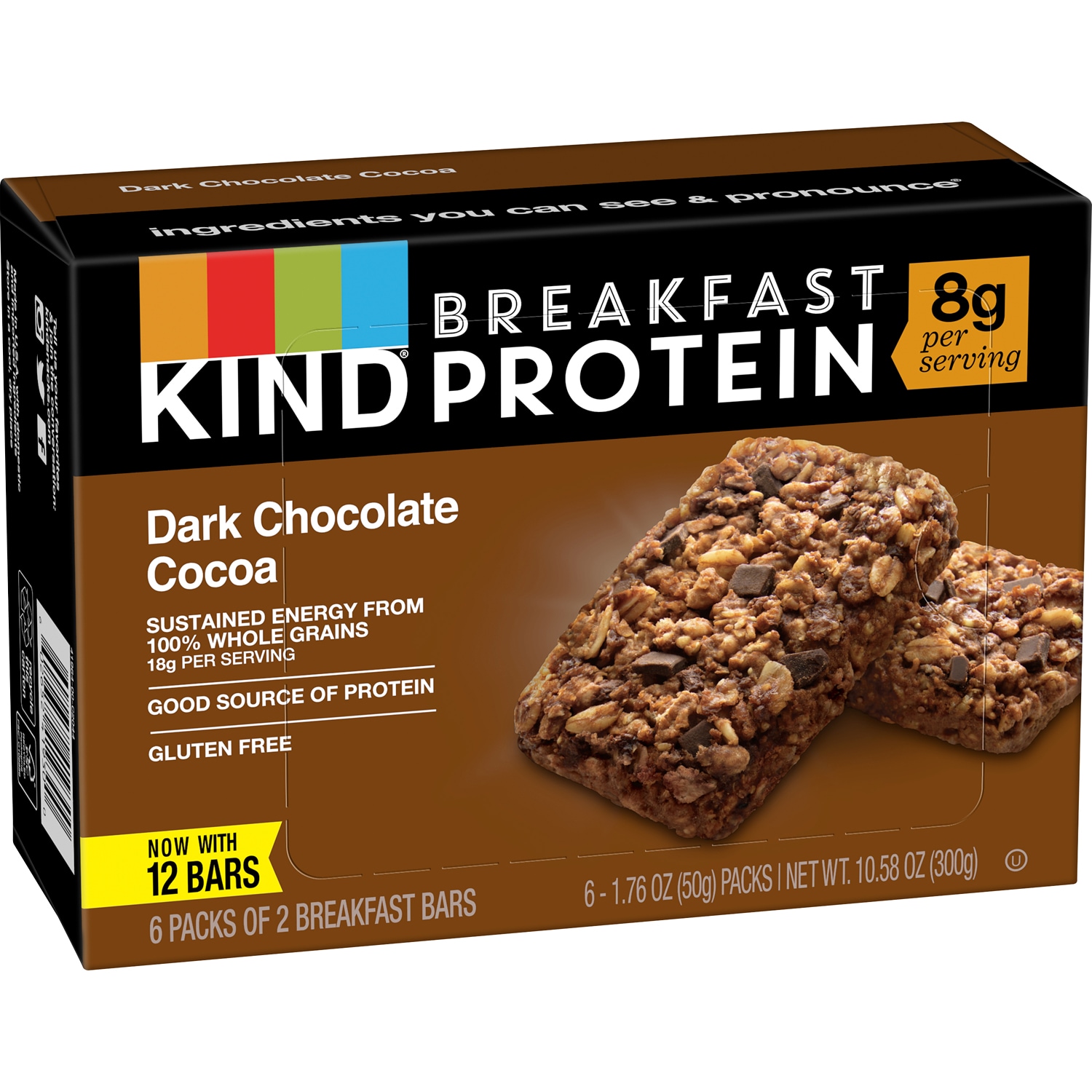 KIND Breakfast Protein Bars, Dark Chocolate Cocoa