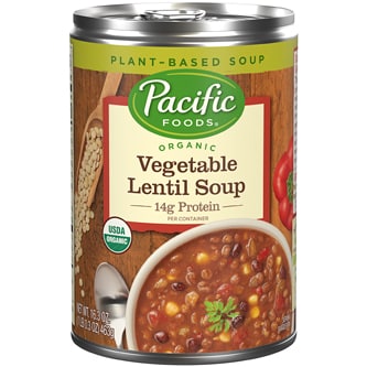 Pacific Organic Soup, Vegetable Lentil