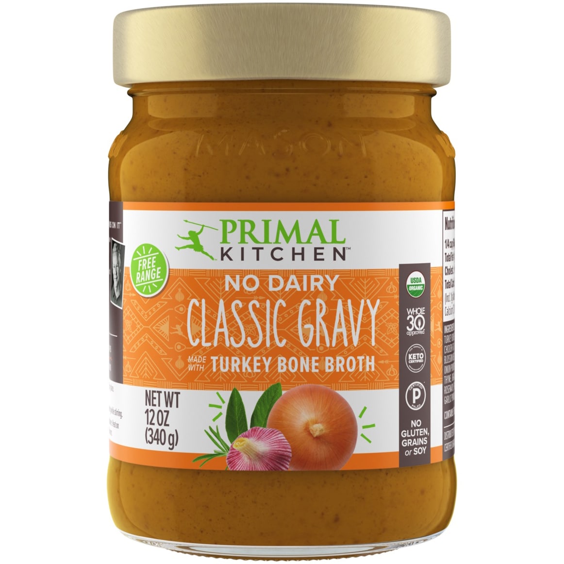 Primal Kitchen Organic No Dairy Classic Gravy with Turkey Bone Broth