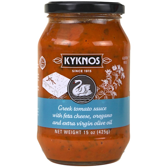 Kyknos Greek Tomato Sauce with Feta, Oregano, and Olive Oil