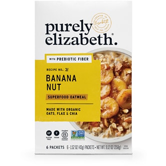 Purely Elizabeth Superfood Oatmeal, Banana Nut