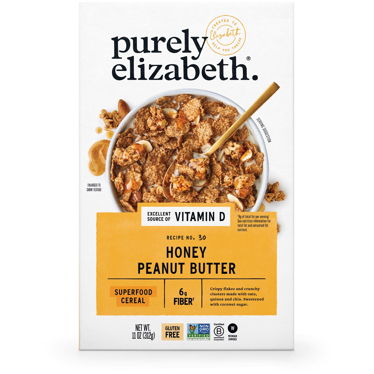 Purely Elizabeth Superfood Cereal, Honey Peanut Butter