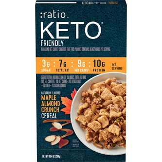Ratio Keto Friendly Cereal, Maple Almond Crunch