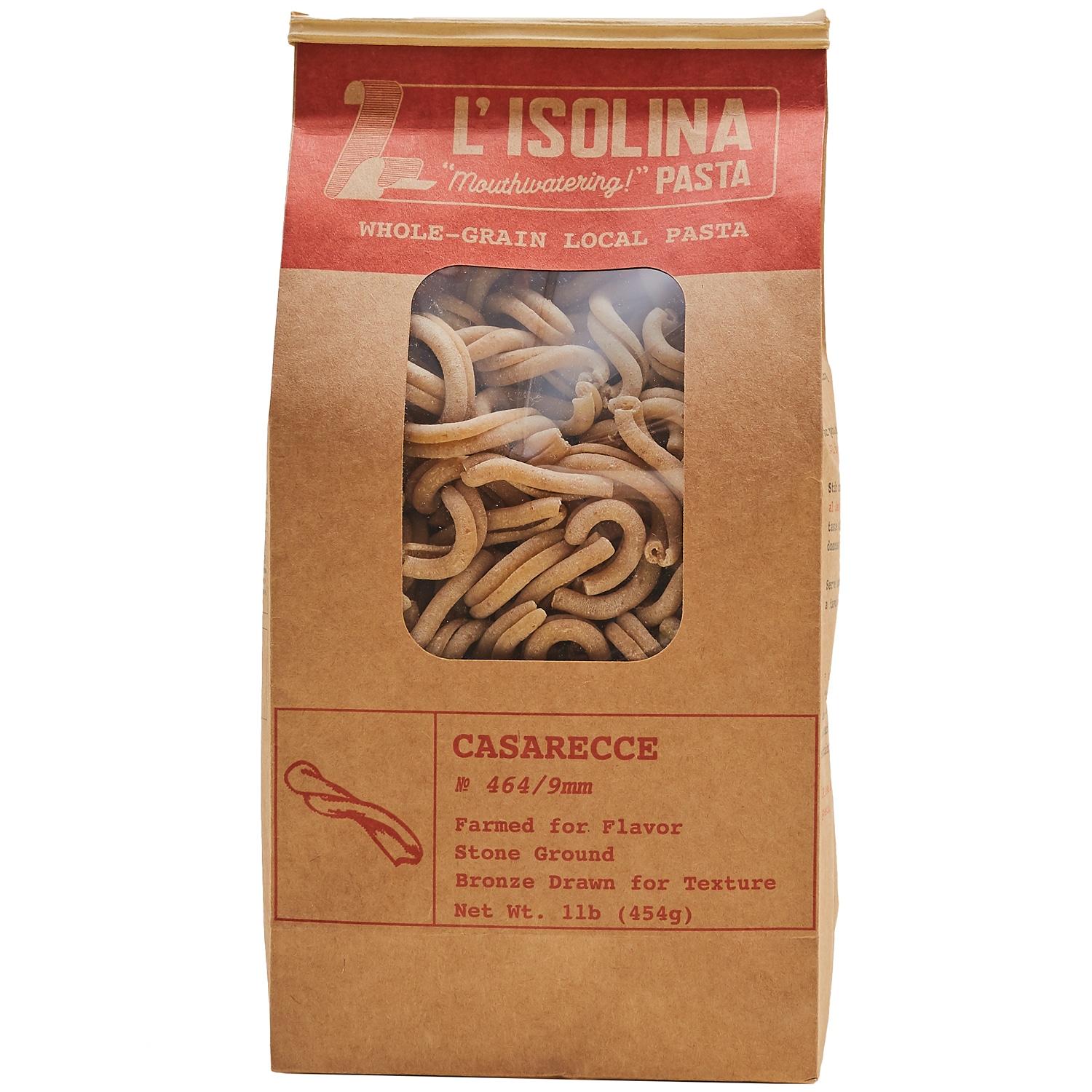 L'Isolina Whole-Grain Local Casarecce
