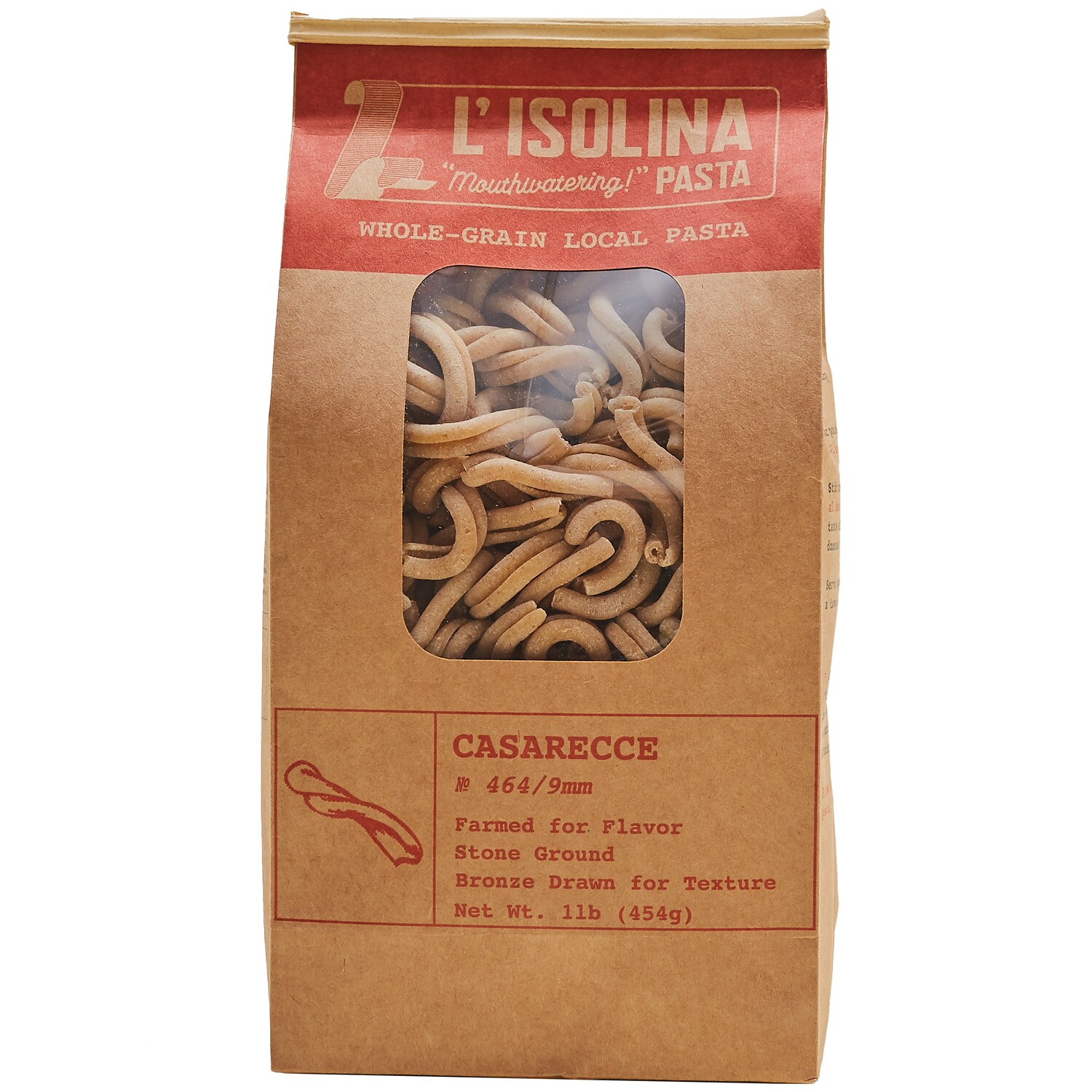 L'Isolina Whole-Grain Local Casarecce