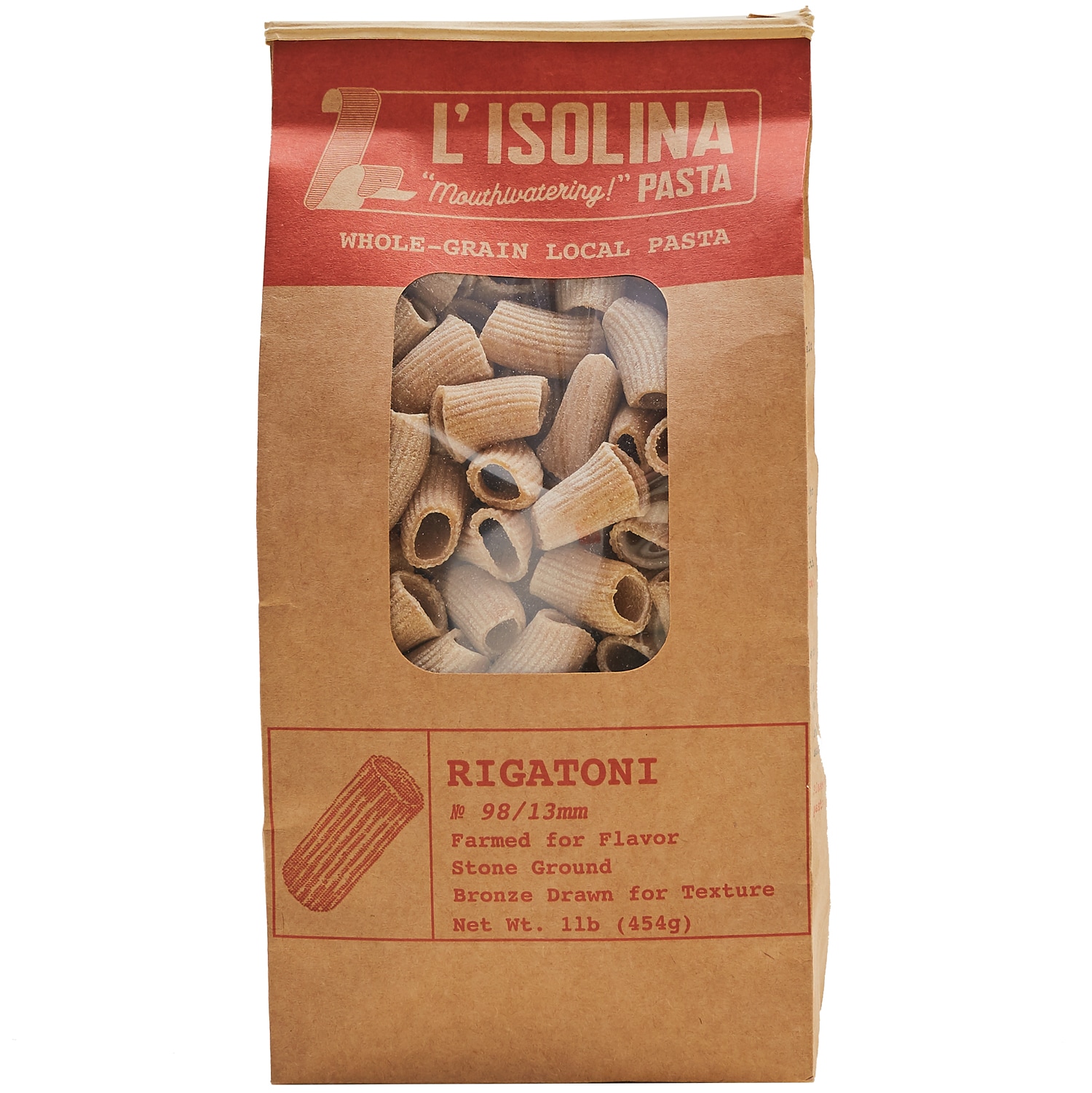L'Isolina Whole-Grain Local Rigatoni