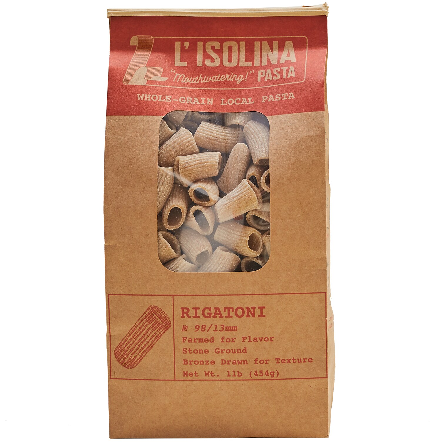 L'Isolina Whole-Grain Local Rigatoni