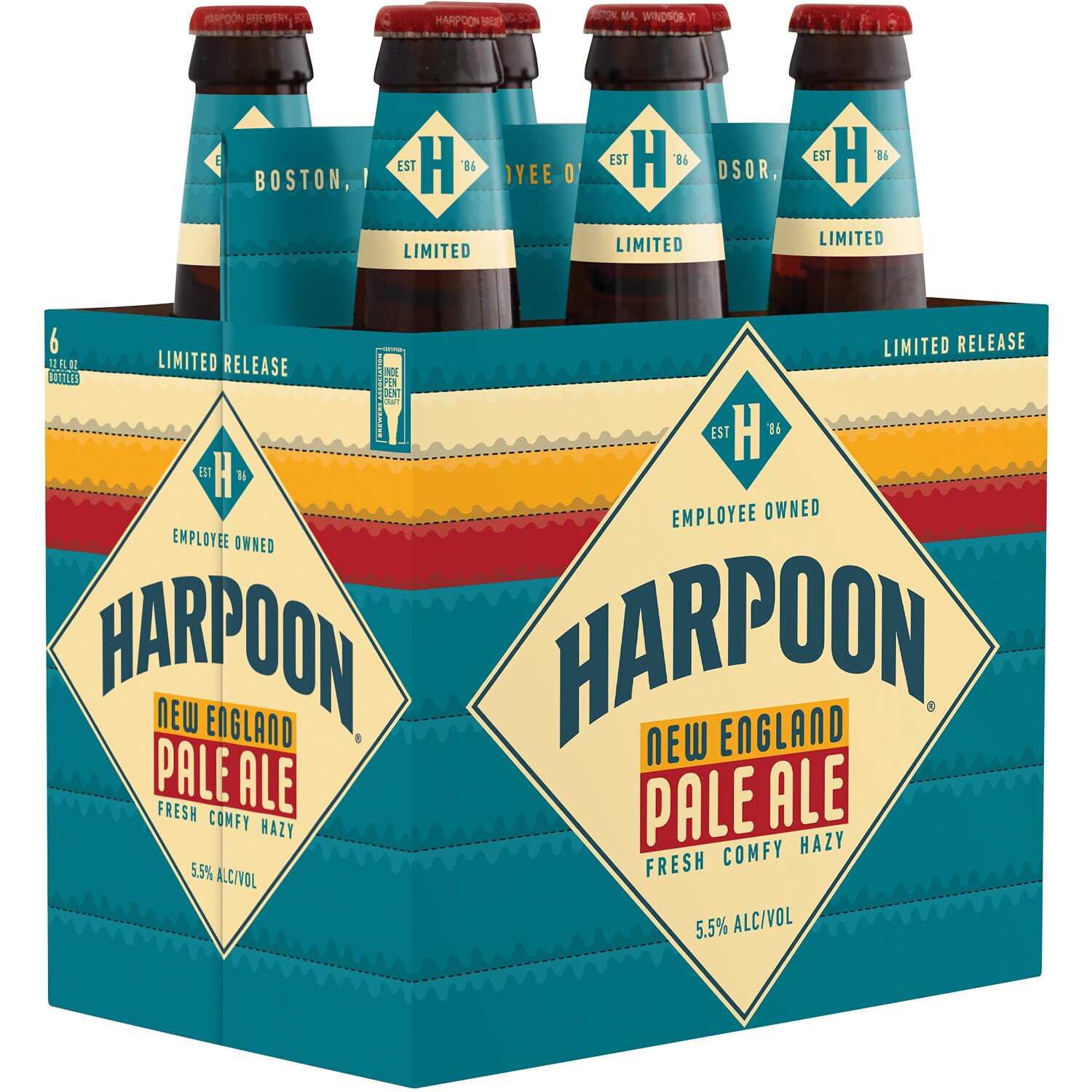 Harpoon New England Pale Ale, Glass Bottles
