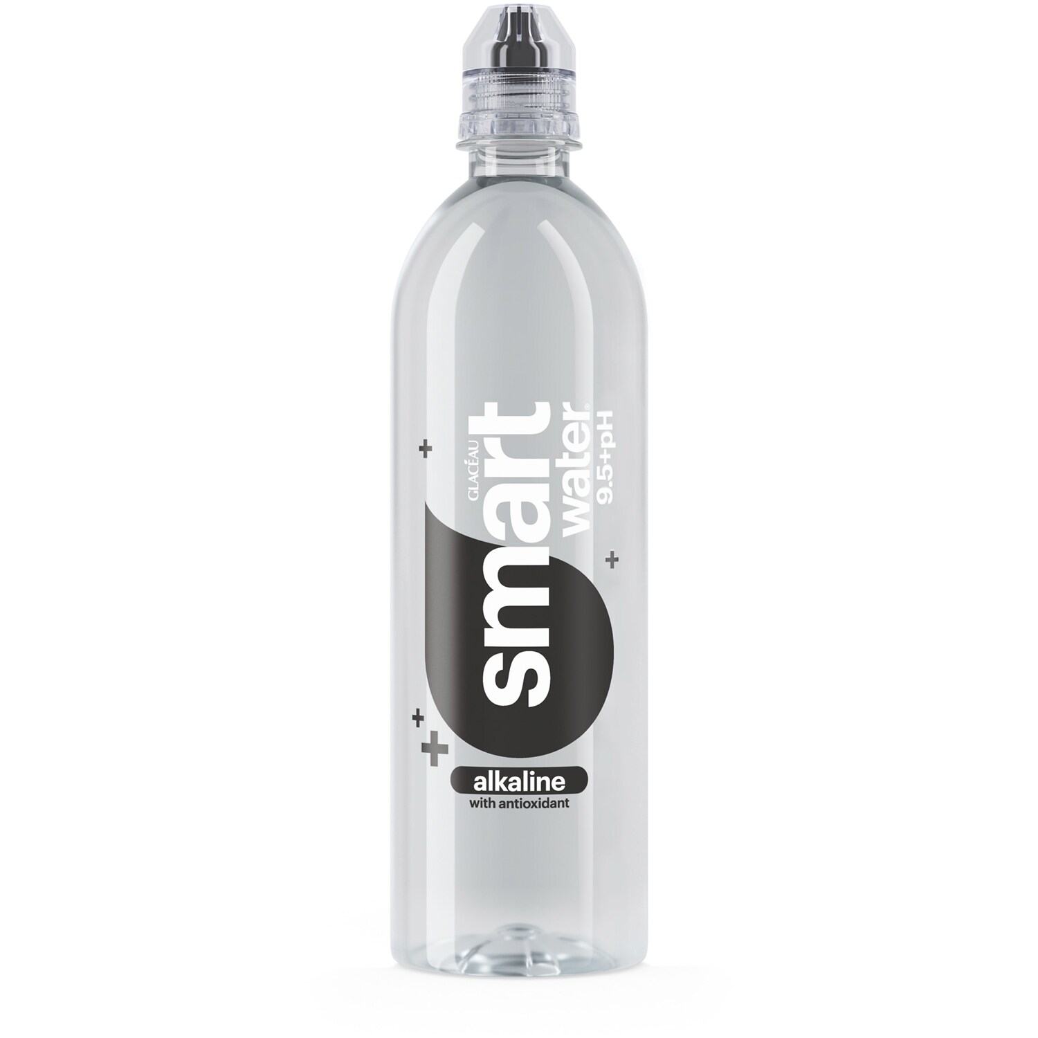 smartwater Electrolyte-Enhanced Alkaline Water with Antioxidant, Sport Cap, Plastic Bottle