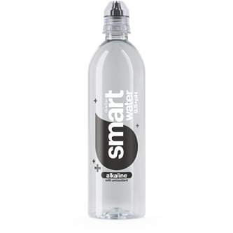 smartwater Electrolyte-Enhanced Alkaline Water with Antioxidant, Sport Cap, Plastic Bottle
