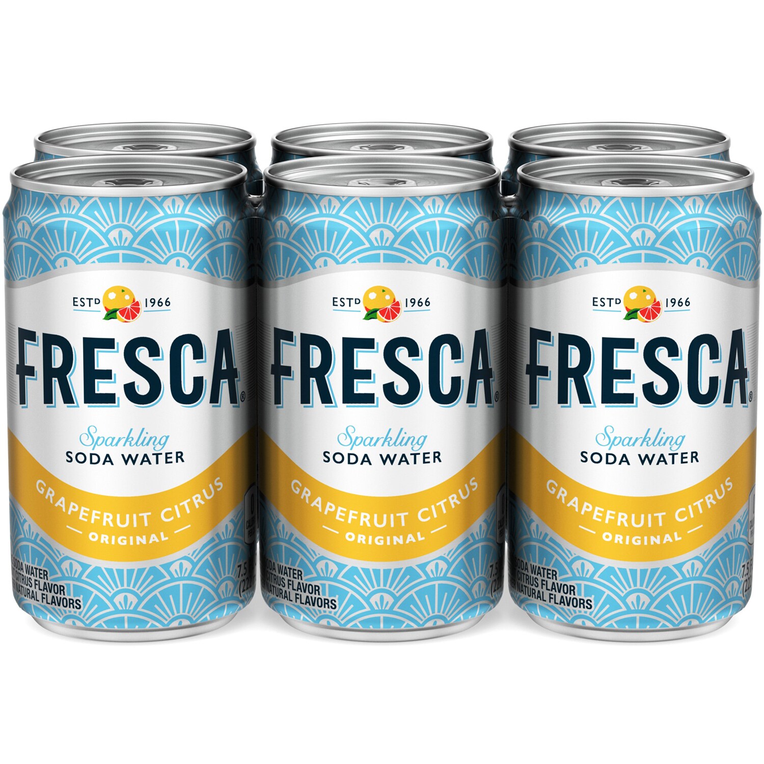 Fresca Sparkling Soda Water, Grapefruit Citrus, Cans