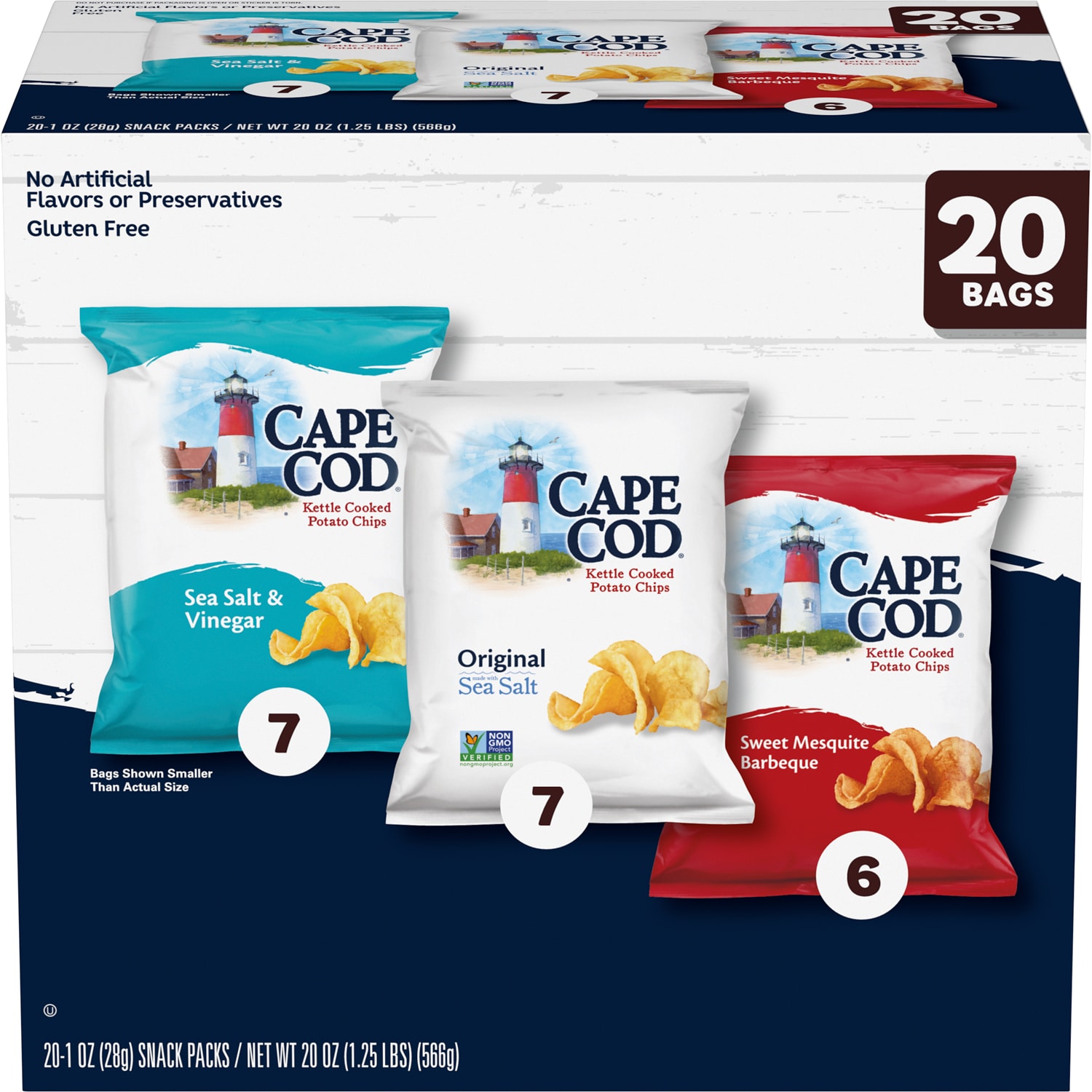 Cape Cod Kettle Cooked Potato Chips Variety Pack