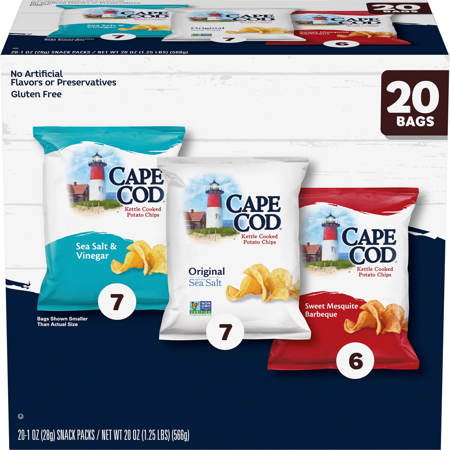 Cape Cod Kettle Cooked Potato Chips Variety Pack