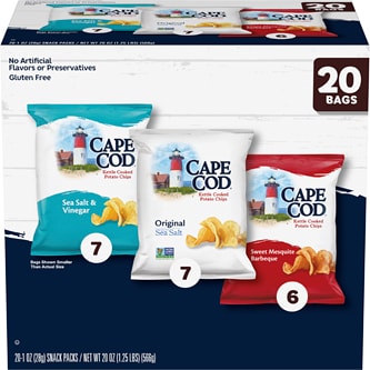 Cape Cod Kettle Cooked Potato Chips Variety Pack