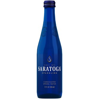 Saratoga Sparkling Spring Water, Glass Bottle