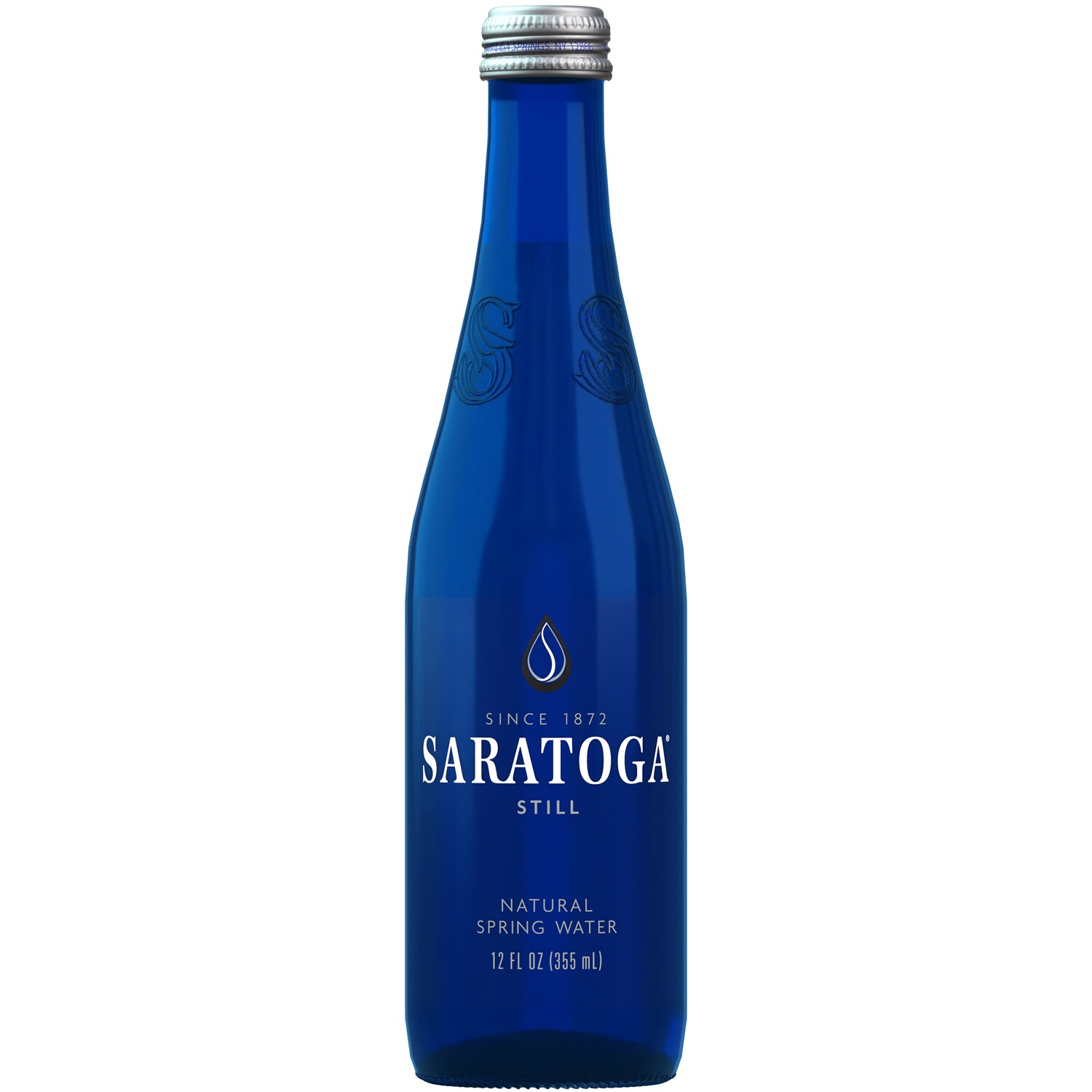 Saratoga Natural Spring Water, Glass Bottle
