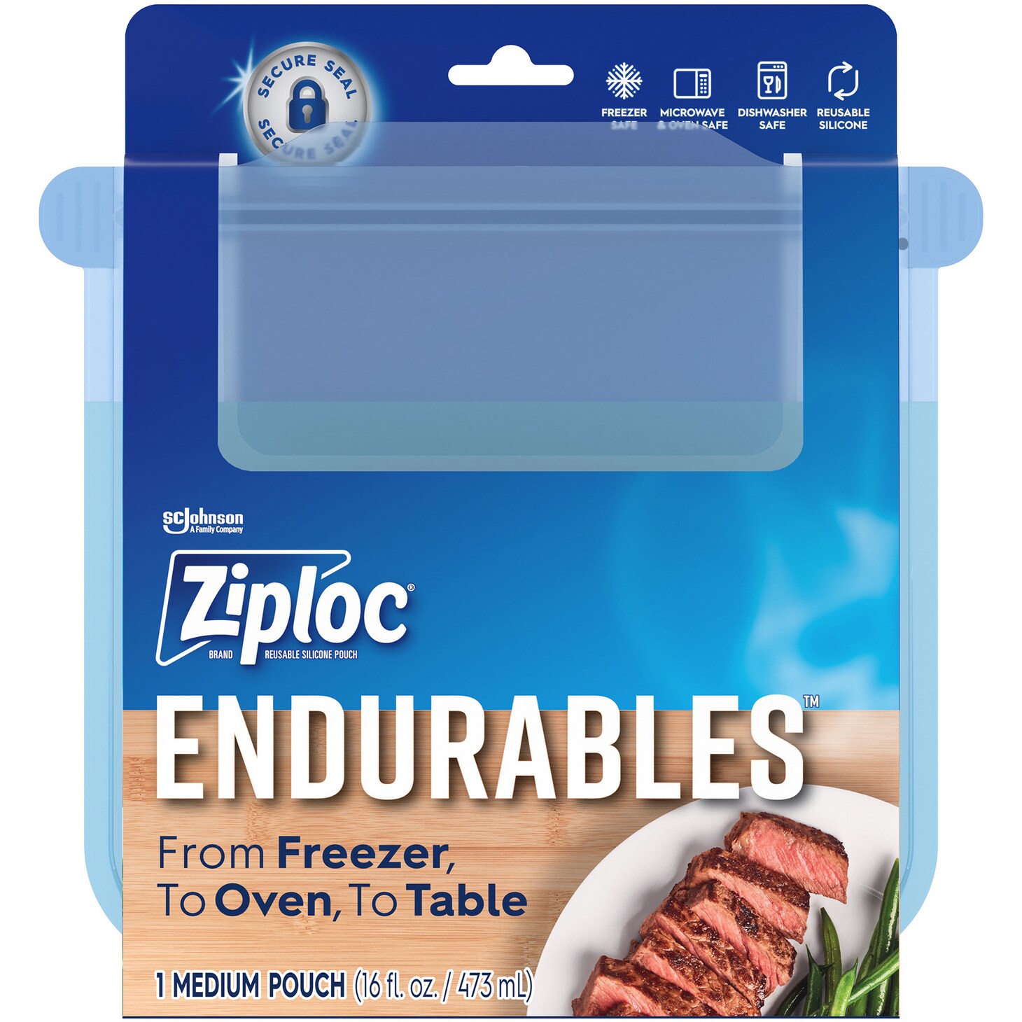 Ziploc Endurables Pouch, Medium