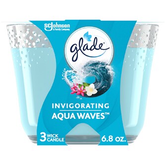 Glade Scented Candle, Aqua Waves