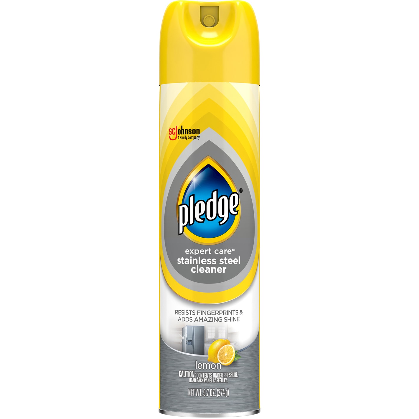 Pledge Stainless Steel Cleaner, Lemon