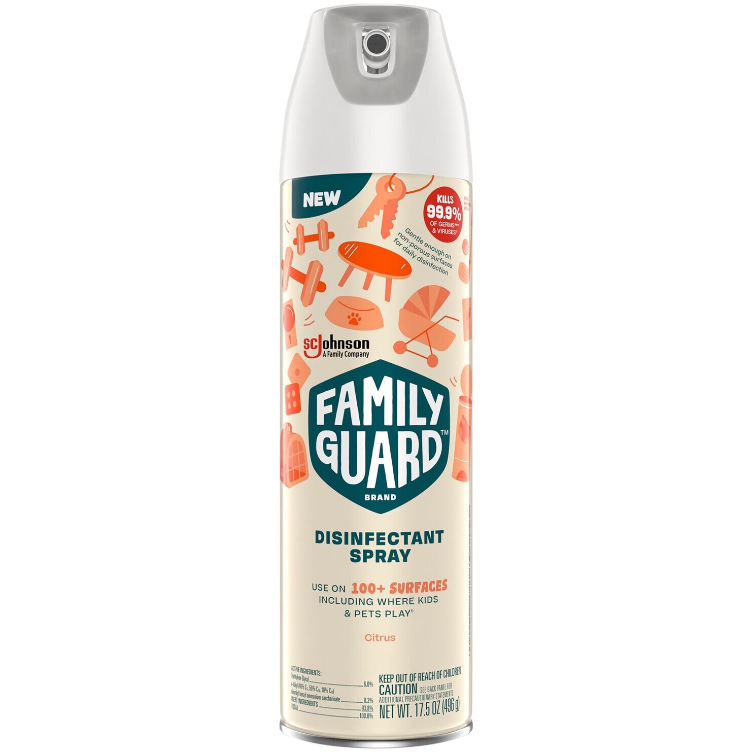 FamilyGuard Disinfectant Spray, Citrus