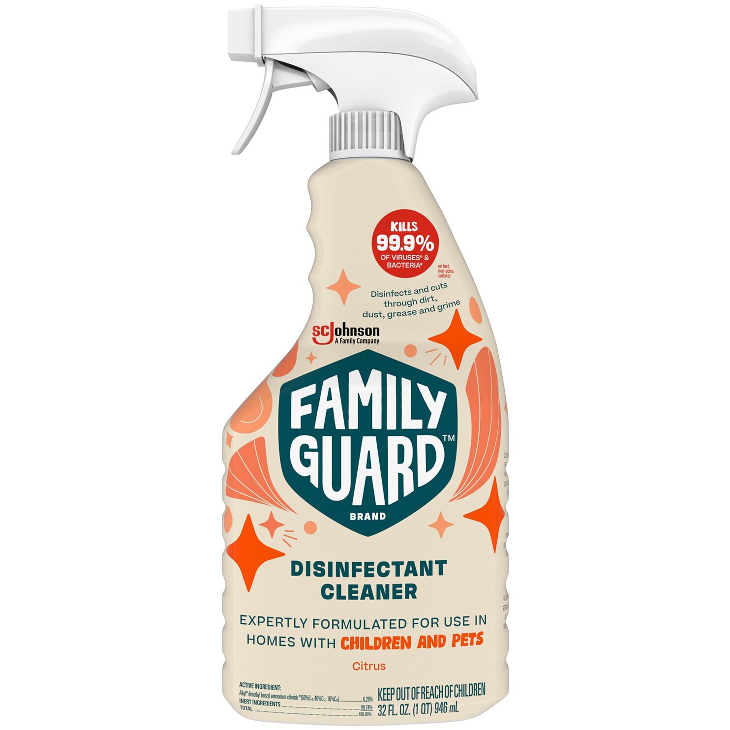 FamilyGuard Disinfectant Spray, Citrus