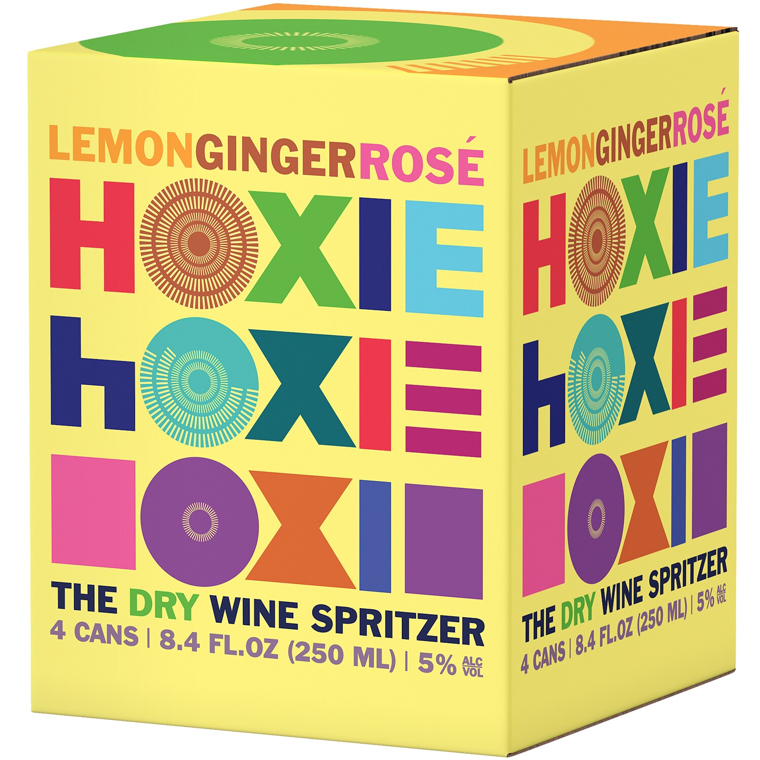 Hoxie Dry Wine Spritzer, Lemon Ginger Rosé, Cans
