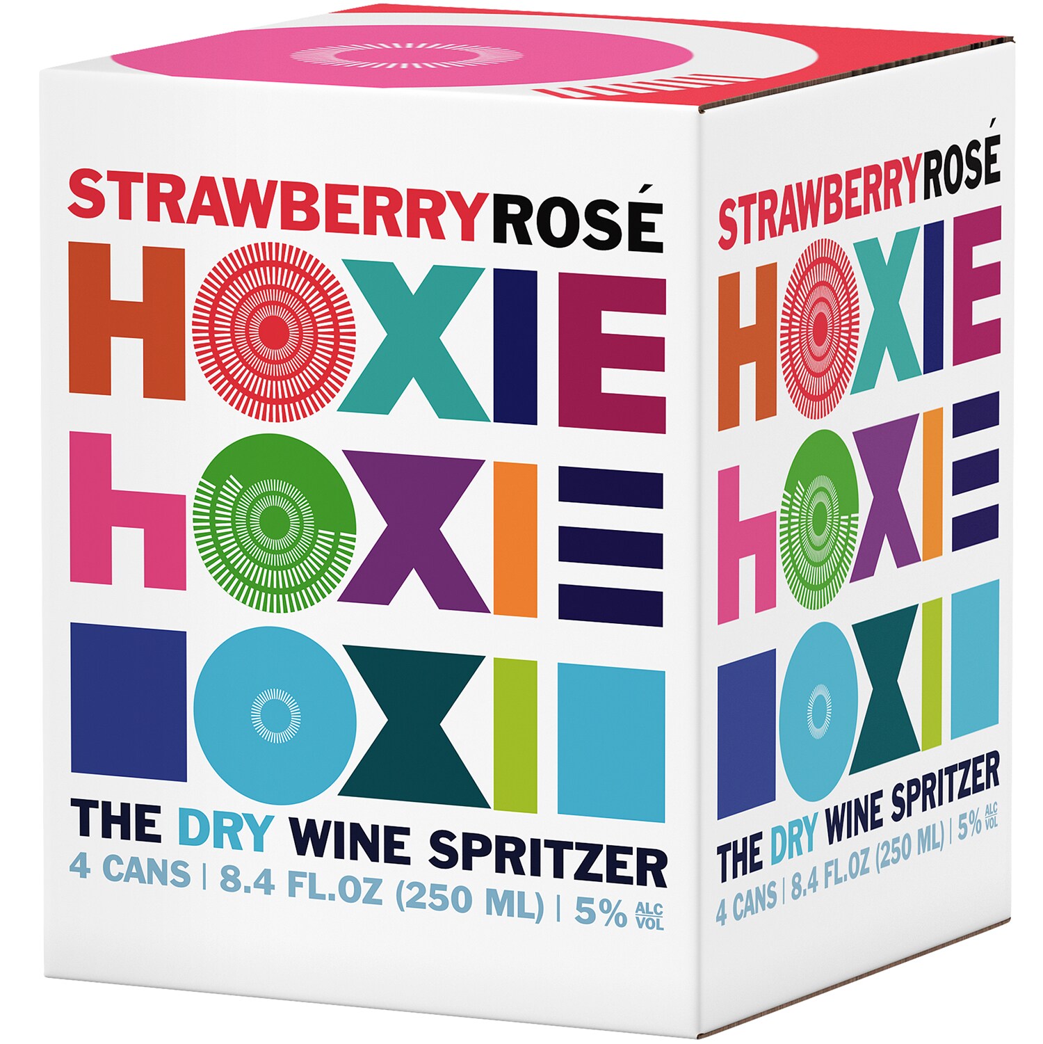 Hoxie Dry Wine Spritzer, Strawberry Rosé, Cans