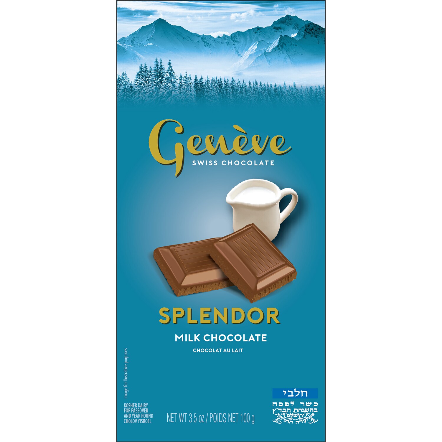 Genève Swiss Milk Chocolate Splendor Bar