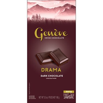 Genève Swiss Dark Chocolate Drama Bar