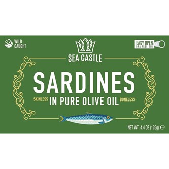 Sea Castle Skinless & Boneless Sardines in Olive Oil