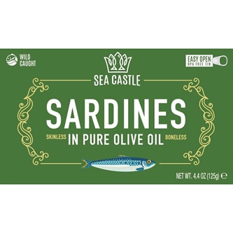 Sea Castle Skinless & Boneless Sardines in Olive Oil