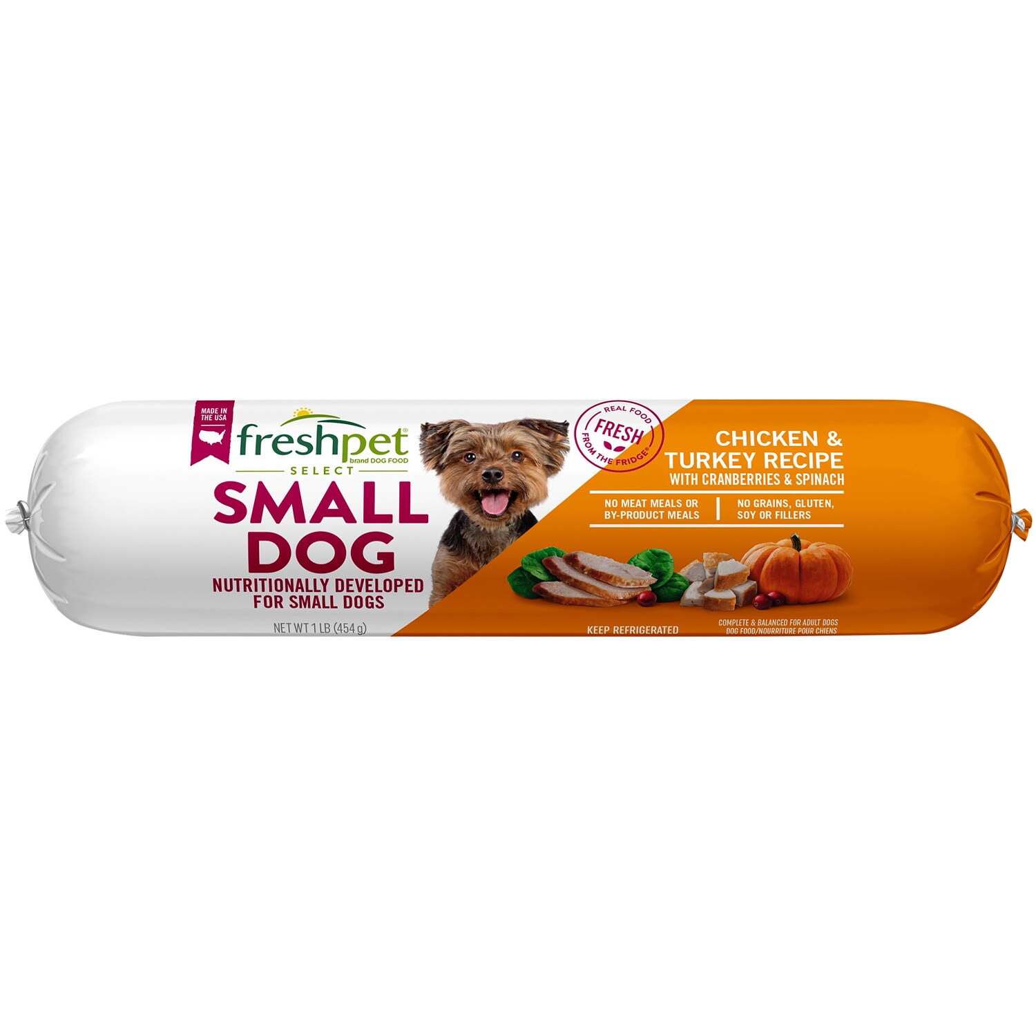 Freshpet Select Small Refrigerated Dog Food, Chicken & Turkey Recipe